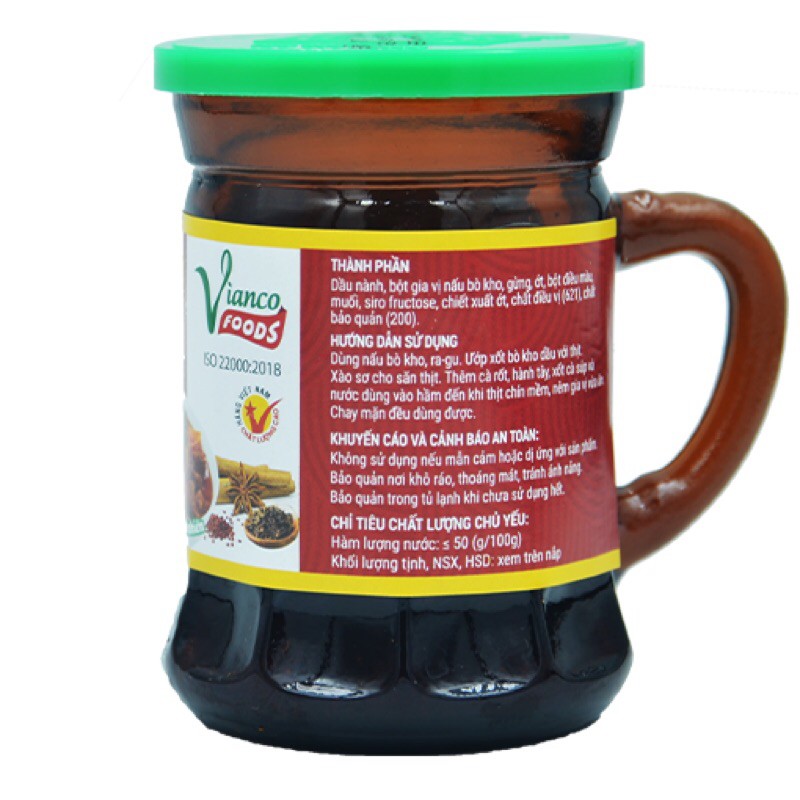 Bò kho dầu Vianco hũ