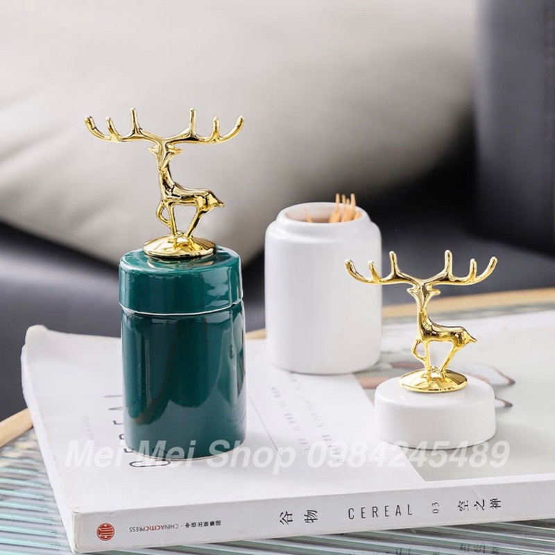 Lọ tăm sứ phong cách bắc âu