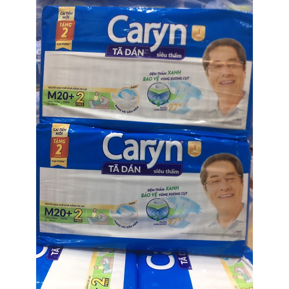 Bỉm dán người già CARYN M20 tặng thêm 2 miếng