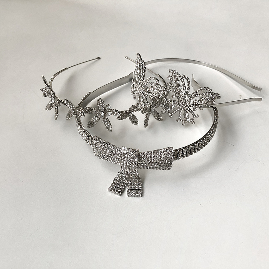 Băng Đô Kim Loại Đính Đá Phong Cách Hàn Quốc Cho Nữ