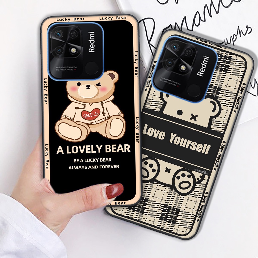 Ốp lưng Xiaomi Redmi 9C / Redmi 10c in hình cute, chú gấu tinh nghịch siêu chất siêu rẻ