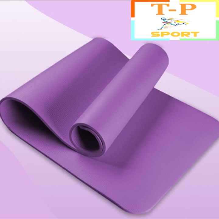 Thảm tập Yoga chống trượt siêu dày siêu êm - Thảm tập Yoga cao cấp cao su non thiên nhiên  - Thảm tập GYM Yoga DÀY 1CM