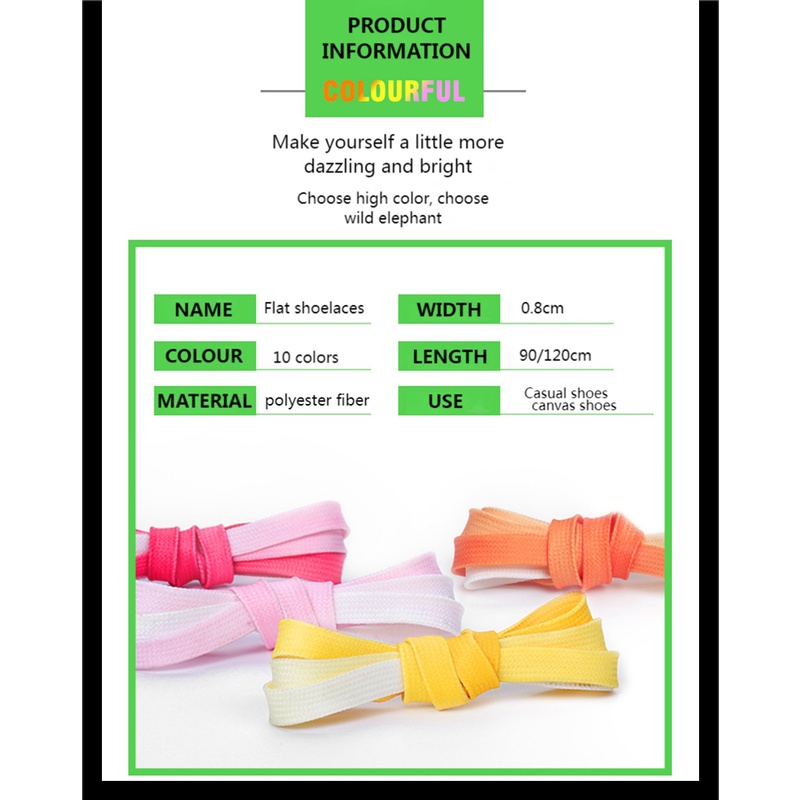 Dây Giày Canvas 10 Màu 90/120CM Dành Cho Nam Nữ