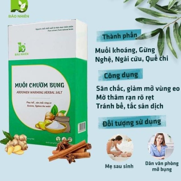 [TẶNG TÚI CHƯỜM] MUỐI CHƯỜM BỤNG SĂN MỠ - GIẢM EO - MỜ RẠN BẢO NHIÊN