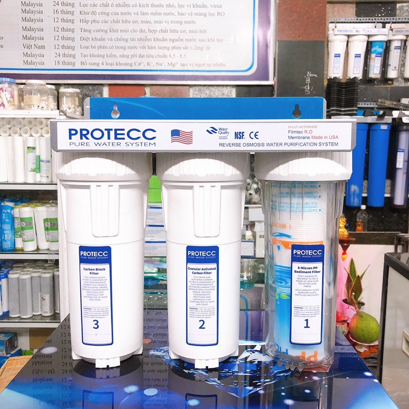 BỘ 3 CẤP LỌC TAIWAN ( 1TRONG-2 TRẮNG ) ⚡️ XẢ KHO ⚡️ 10 INCH - BỘ 3 LỌC NƯỚC,CẶN BẨN,MÙI, TIỀN LỌC ION KIỀM