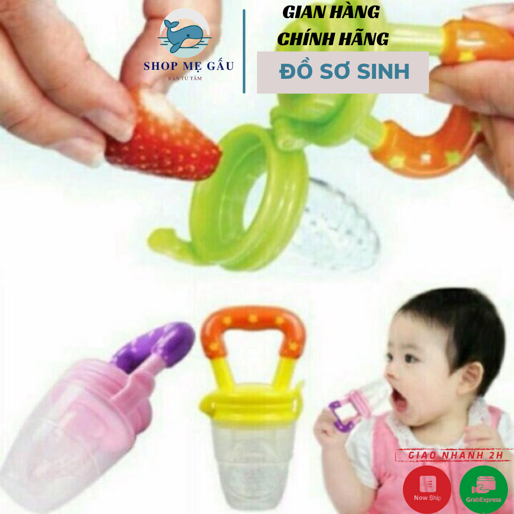 Túi nhai chống hóc cho bé ăn dặm kèm hộp