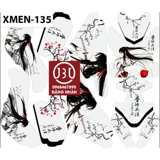 Tem trùm xe điện xmen 135