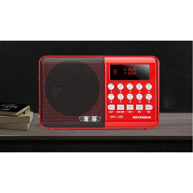 Loa đài bluetooth, fm cho người già