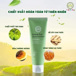 Sữa rửa mặt trà xanh The nature book