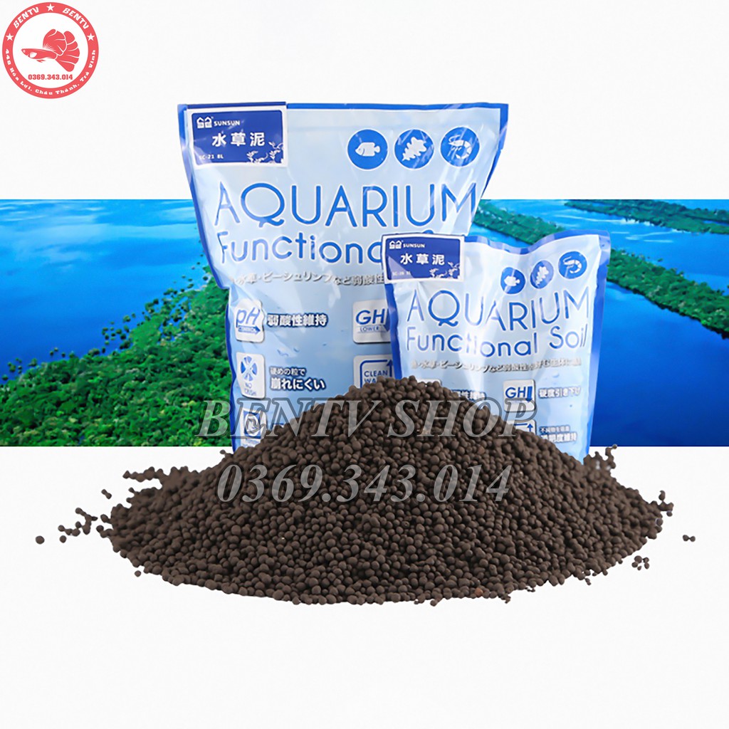 Phân Nền Thủy Sinh Aquarium Function Soil - Phân Nền Sản Xuất Tại Nhật (8L)