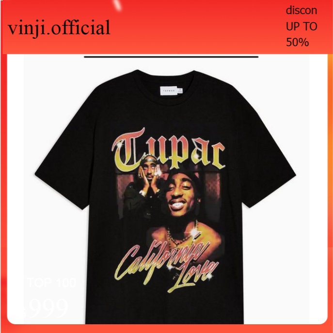 Kaos Baju TUPAC 2PAC AMARU SHAKUR Legend HIP HOP - Tshirt Vintage OVERSIZE Rap TEE ALL EYEZ ON ME pria