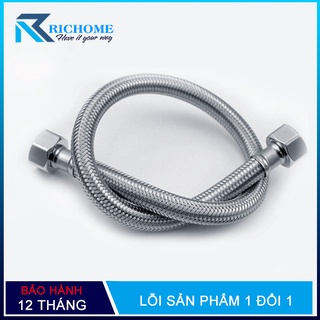 Dây cấp nước vòi lavabo,vòi rửa chén bát, bồn rửa ...inox dài 60cm