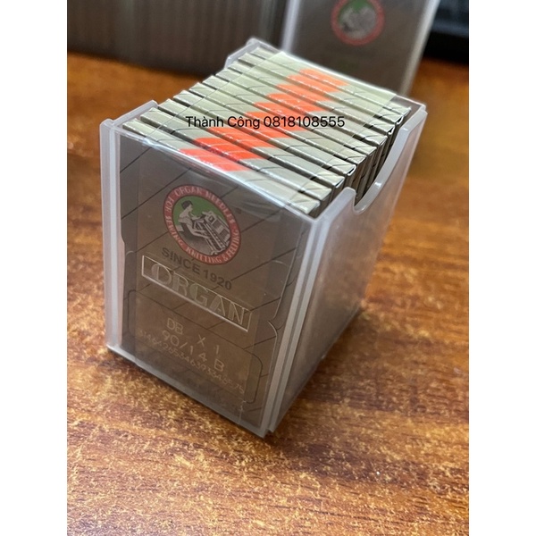 Kim Máy May 1 kim DBx1. Kim DB Nhật Organ dành cho máy 1 kim công nghiêp. Vỉ 10 kim. Đủ số