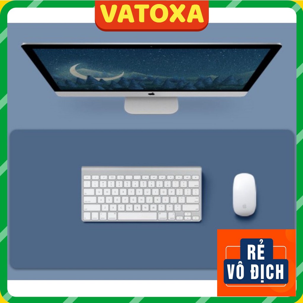 Thảm Trải Bàn Làm Việc DeskPad Da Size Lớn 120x50, 100x50 Kiêm Miếng Lót Chuột Máy Tính Cỡ Lớn Chống Nước Cao Cấp