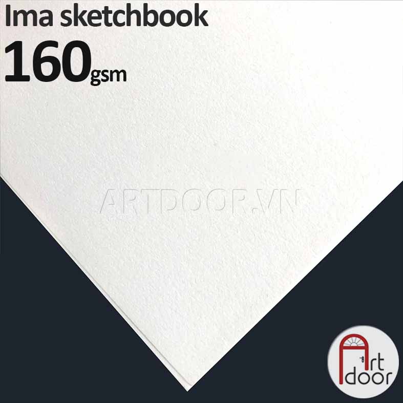 Sổ vẽ chì NABII Ima Sketchbook giấy Ngà mỏng 160gsm khổ Lỡ