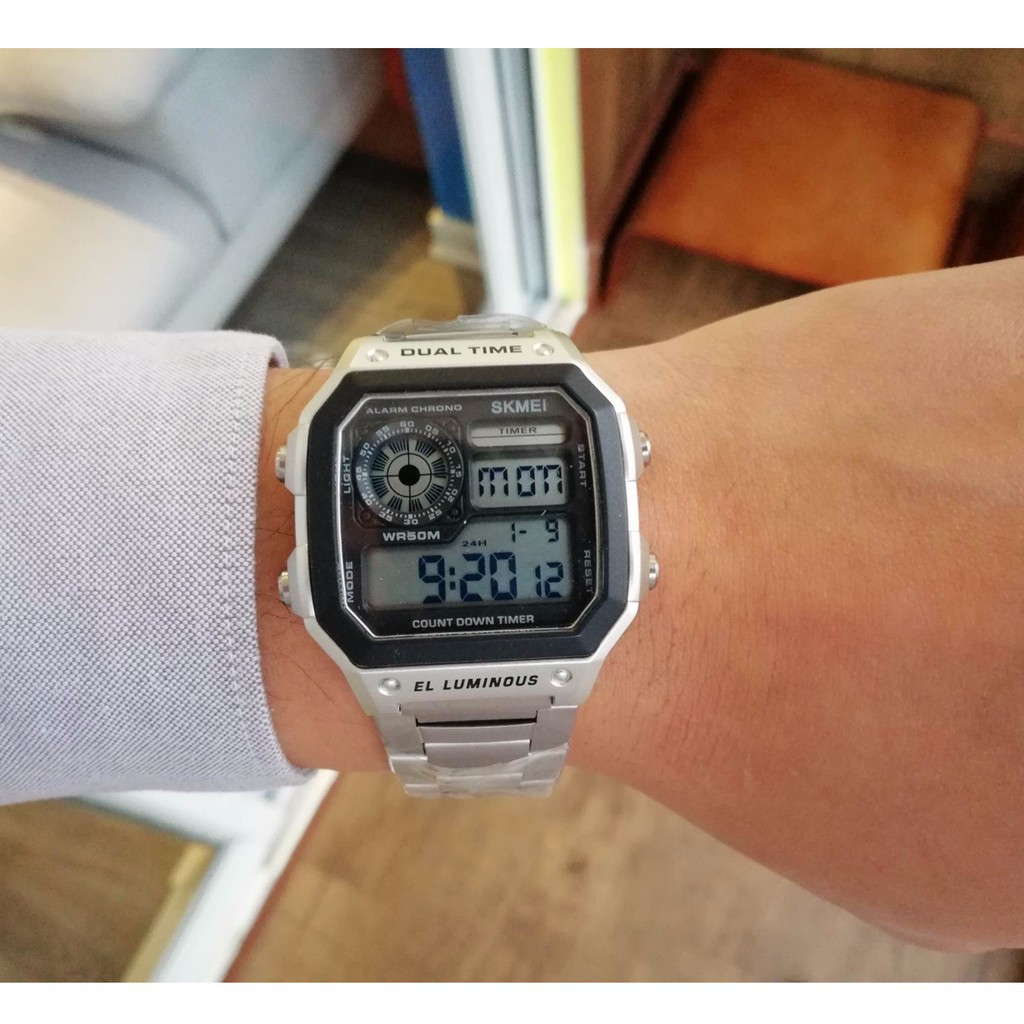 Đồng Hồ Nam SKMEI AE1200 Dây Kim Loại Nam Tính Sang Trọng | BigBuy360 - bigbuy360.vn