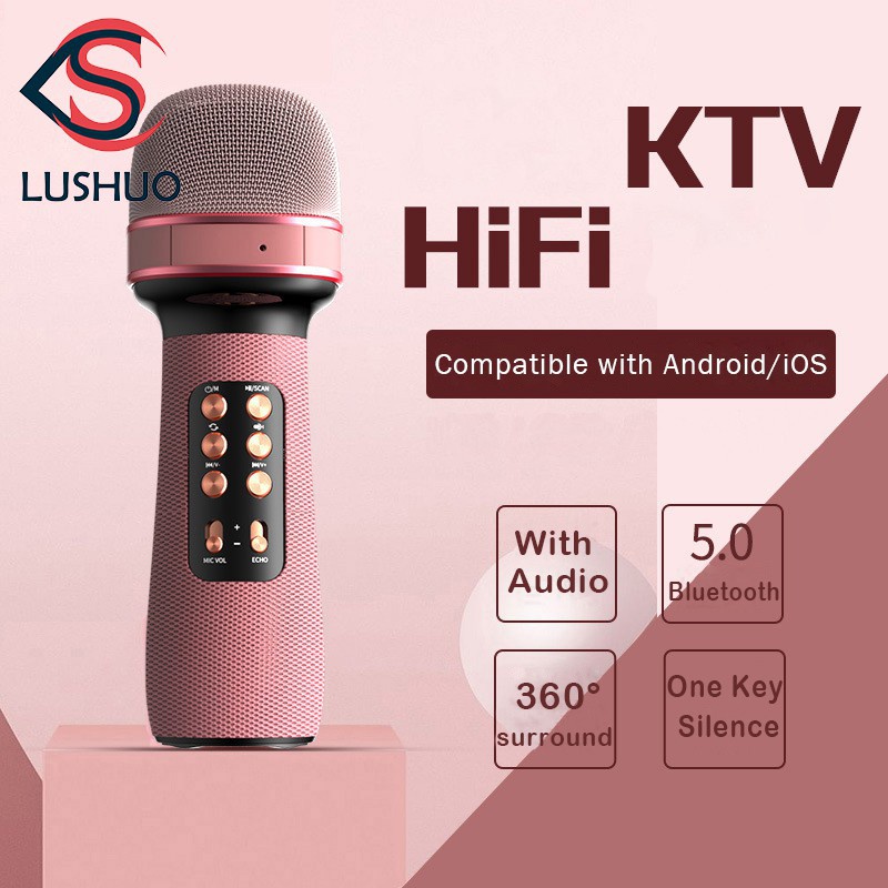 Loa bluetooth LUSHUO tích hợp micro chất lượng cao có thể kết nối IOS Android TV thông minh