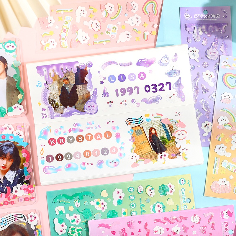 Flowertree 1 Sticker Dán Trang Trí Hình Mèo Đa Dạng