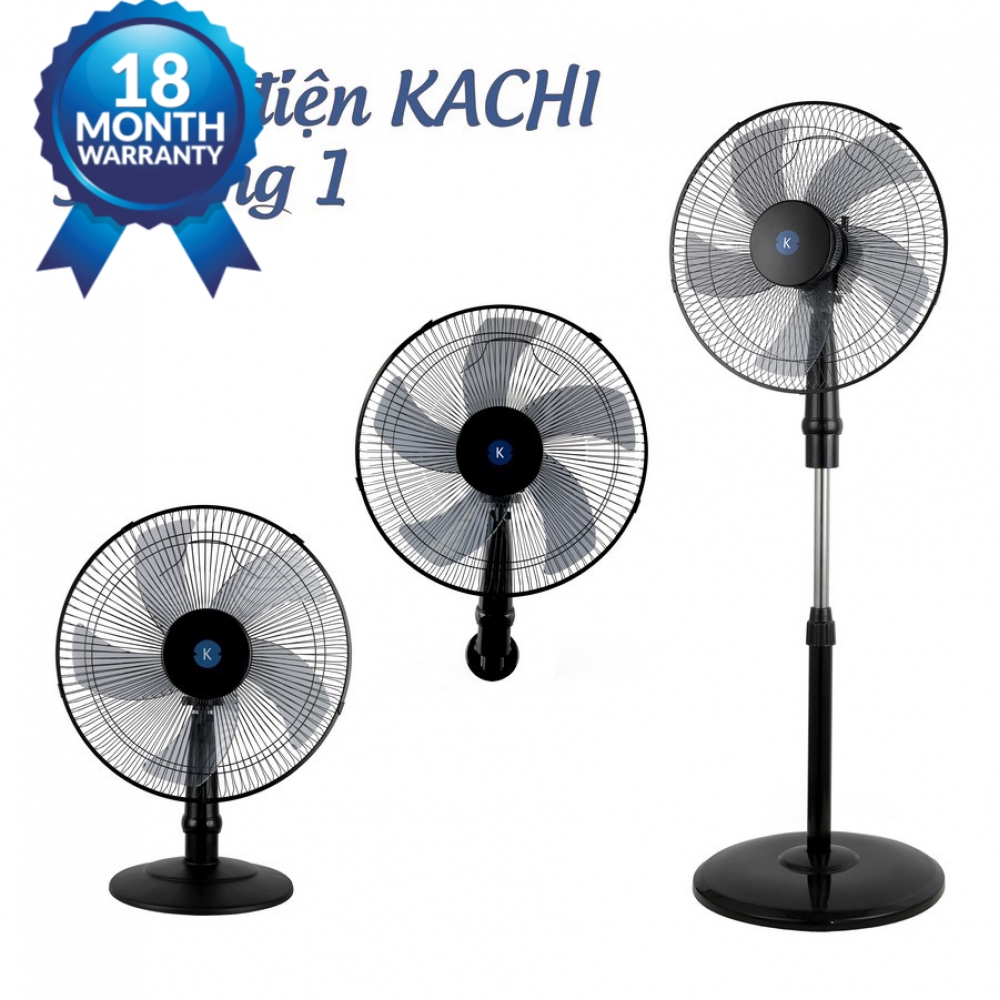[CHÍNH HÃNG]Quạt điện đa năng Kachi MK145 45W - có thể làm quạt đứng, quạt treo tường, quạt bàn