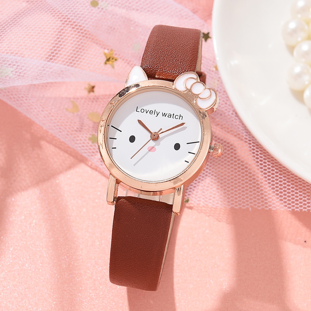 Đồng Hồ Hoạt Hình Dễ Thương Phong Cách Hàn Quốc Cho Học Sinh Tiểu Học