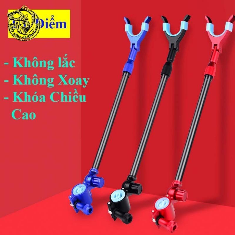 Ngoe Chống Cần Câu Đài, Gác cần Câu cá , câu Đơn Carbon Cao Cấp Siêu Bền LK-8