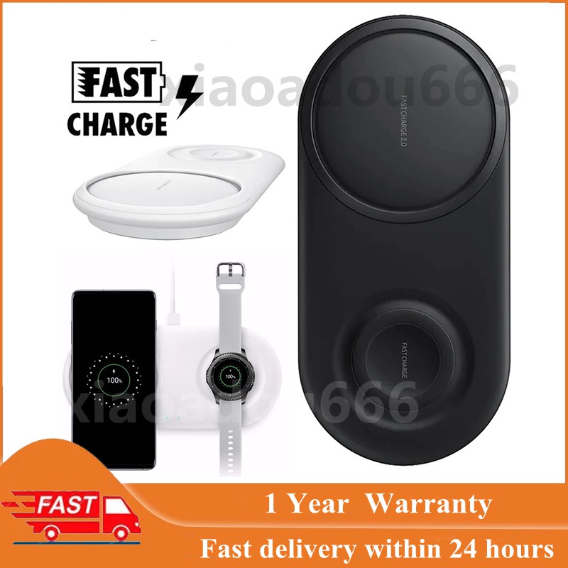 Đế Sạc Nhanh Không Dây 2 Trong 1 25W Cho Samsung Note 10 Plus 9 8 S10 S9 S8 Plus S10e 25W