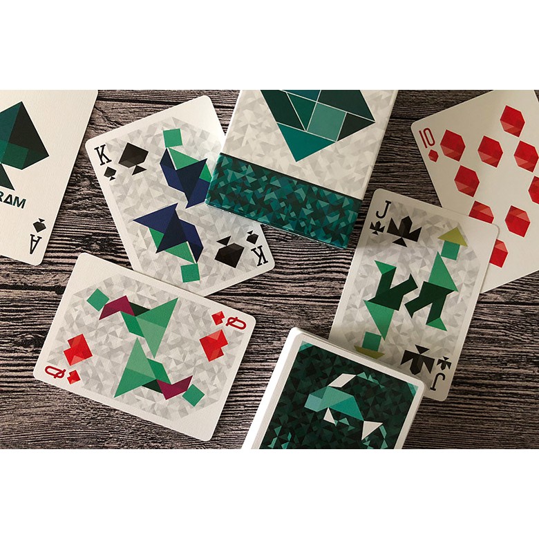 Bộ bài Tây Tangram Playing Cards - bài ảo thuật CAO CẤP CHÍNH HÃNG USA ( Mystery Shop )