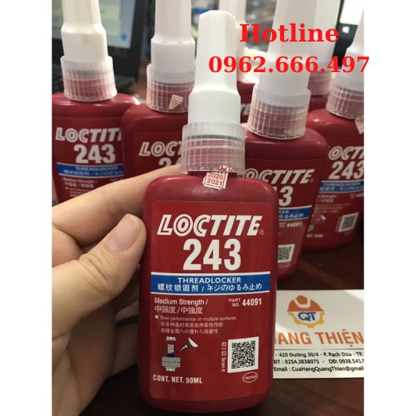 Keo loctite khoá ren 243 loại 50ml và 250ml