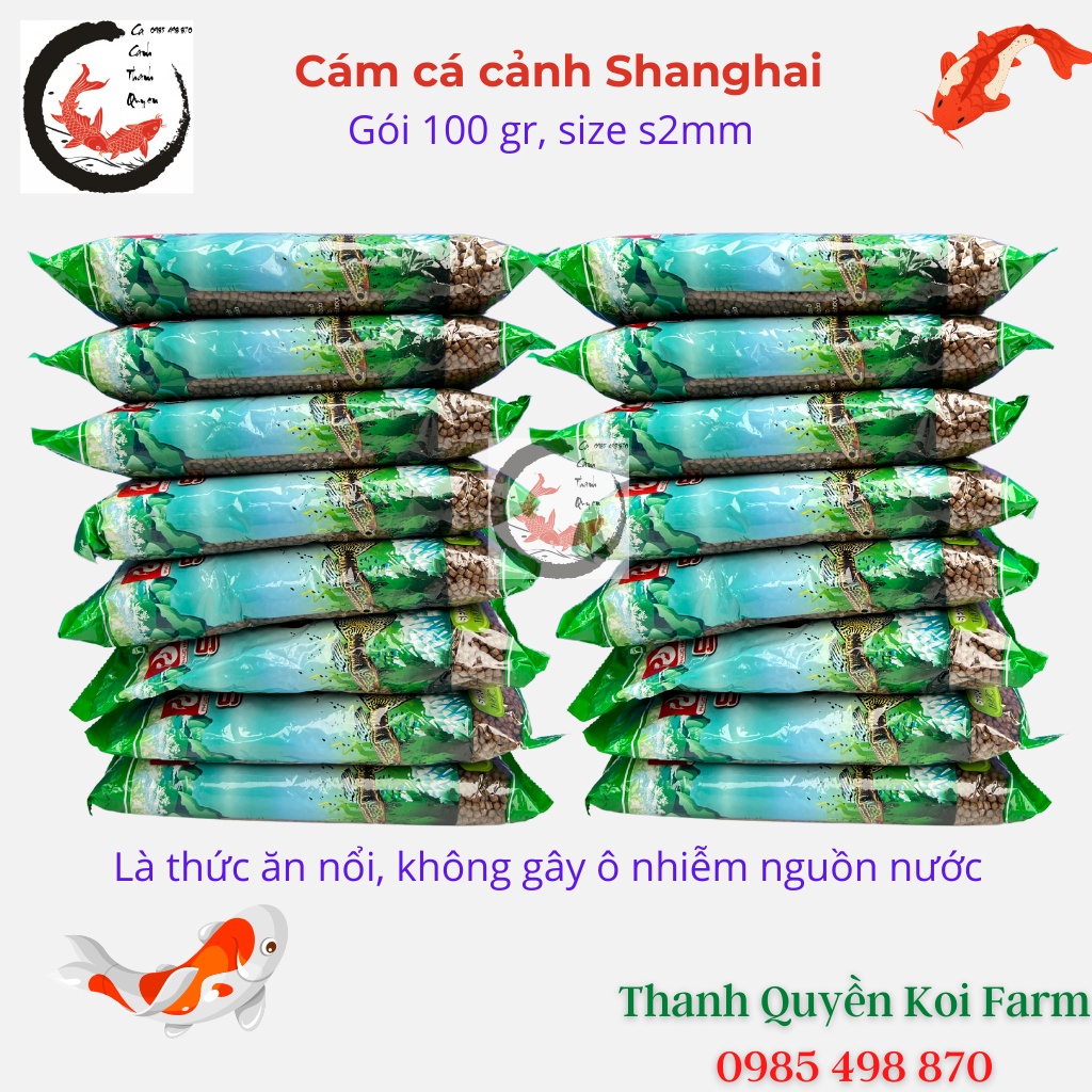 Cám cá cảnh thức ăn cho cá cảnh Shanghai hàng chất lượng cao gói 100g