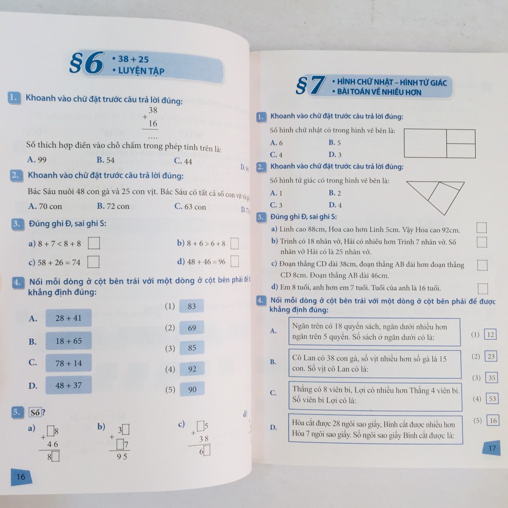 Sách – Bài Tập Trắc Nghiệm và Đề Tự Kiểm Tra Toán 2