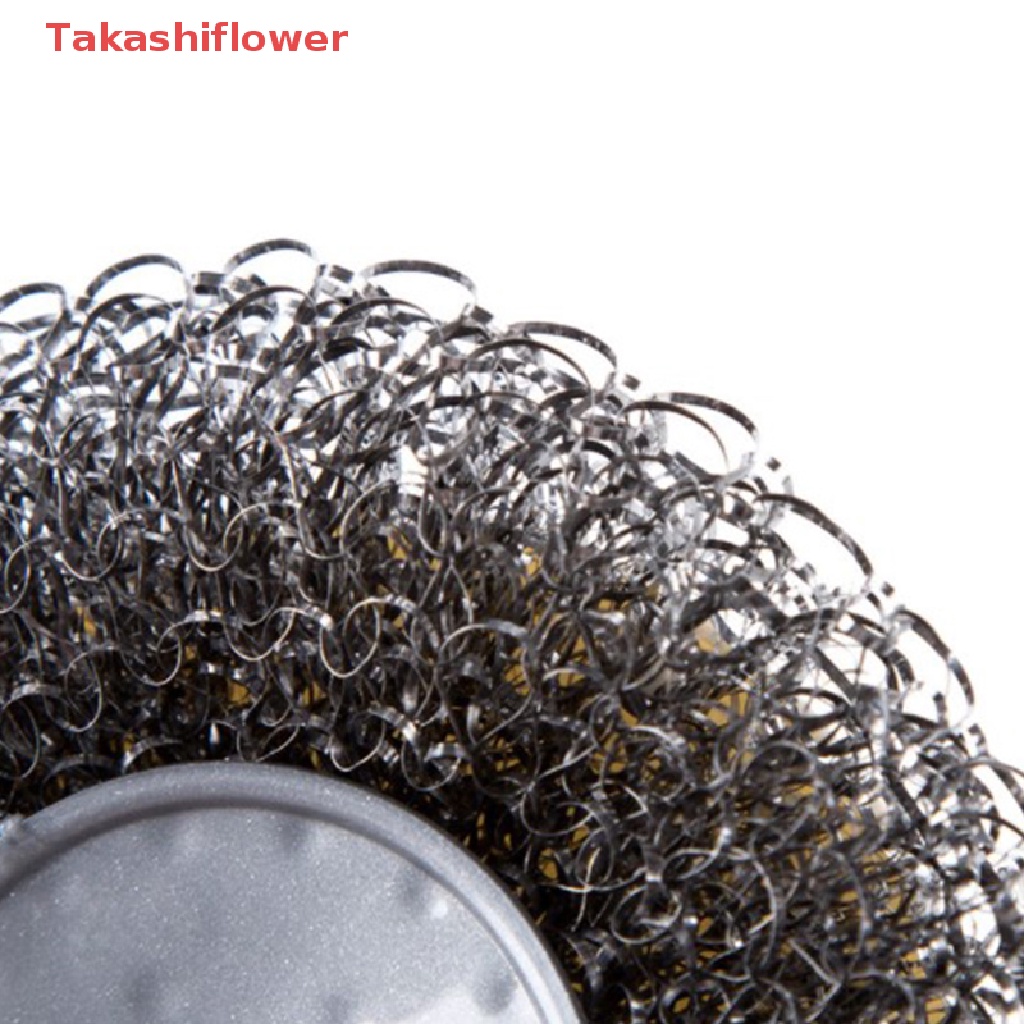 Bàn Chải Chà Rửa Bằng Len Thép Có Tay Cầm Cho Nhà Bếp Nhà Tắm