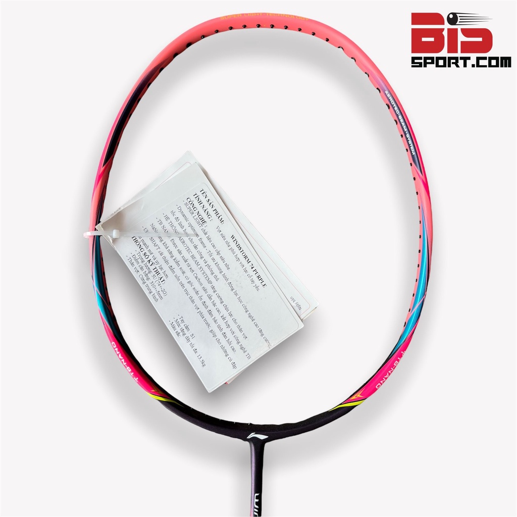 Vợt Cầu Lông Chính Hãng Lining Windstorm 74 Màu Hồng - Trọng Lượng Thân Vợt Nhẹ , Có Độ Nặng Đầu Cao