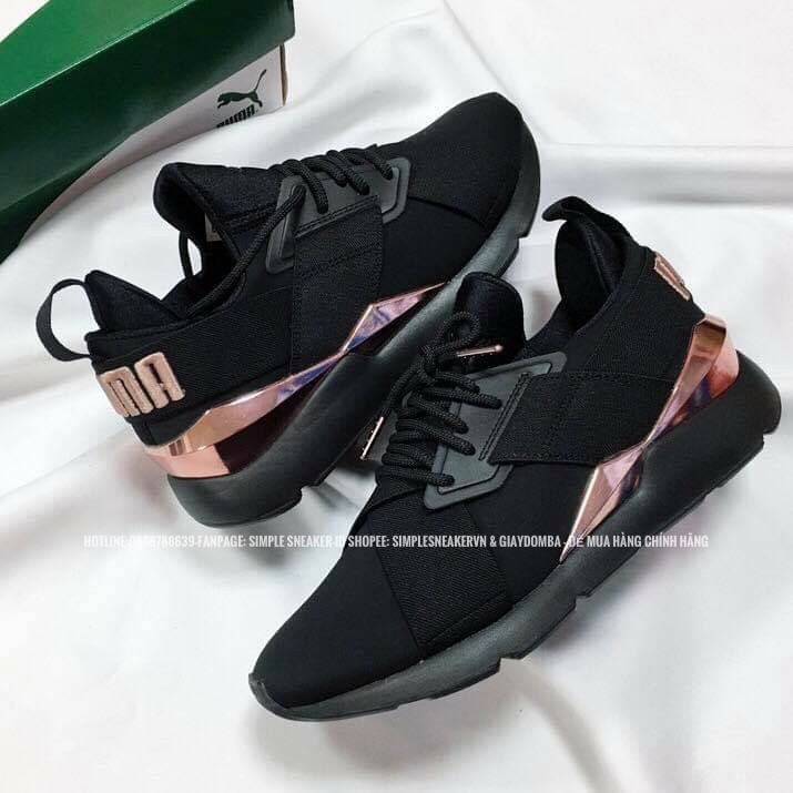 Giày Puma Nữ FREESHIP Puma Muse Metallic Rose Gold Auth - Giày Sneaker Nữ Puma Chính Hãng Hot Trend 2021