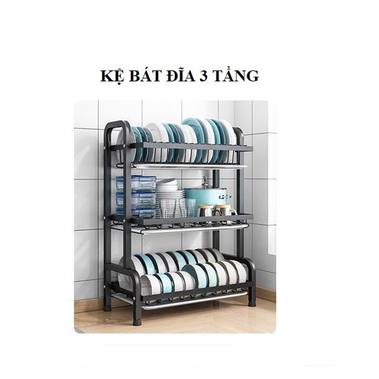 Kệ úp bát đĩa 3 tầng- MIỄN PHÍ VẬN CHUYỂN
