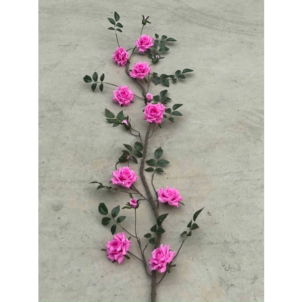 Dây hồng leo giả decor trang trí nhà cửa trang trí tường trang trí  quán cafe studio phim trường