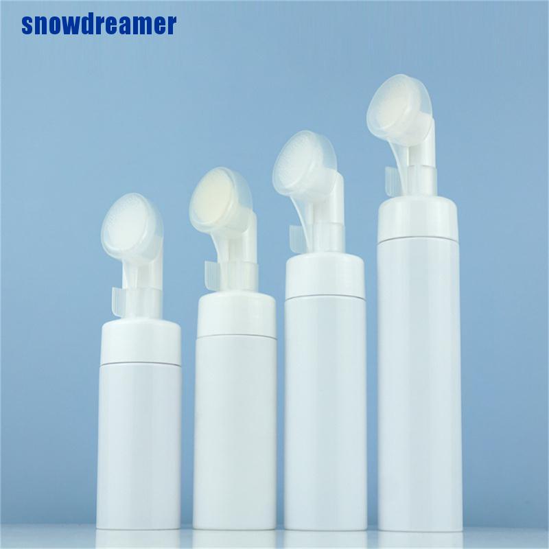 Bình Đựng Nước Rửa Mặt Tạo Bọt Có Cọ Vệ Sinh Bằng Nhựa