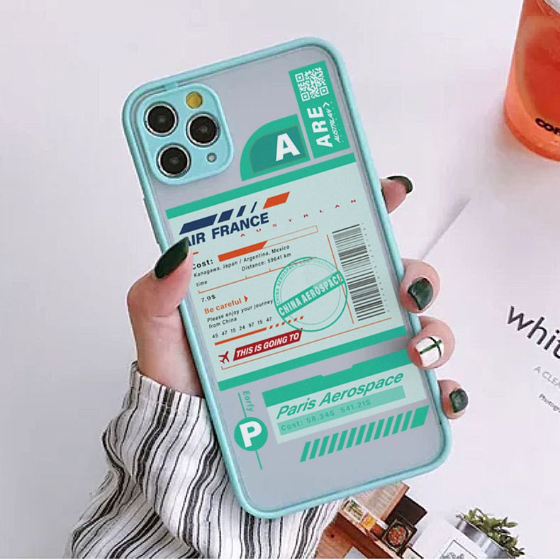 🌟 Look Great! Ốp lưng AIR TICKET_E011_Ốp lưng iphone 7Plus, 8Plus, XS Max, 11, 11Pro Max, 12Pro Max