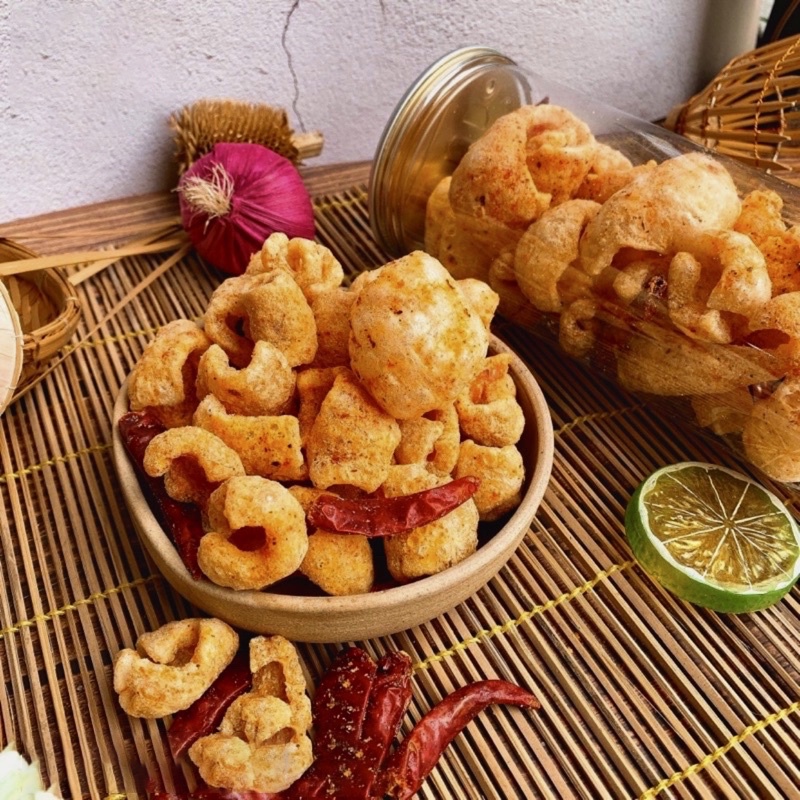 Da heo tỏi ớt, Da heo chiên giòn lắc muối ớt, Ăn Vặt KÔ KÔ-MÊ LY FOODS. K003 | BigBuy360 - bigbuy360.vn