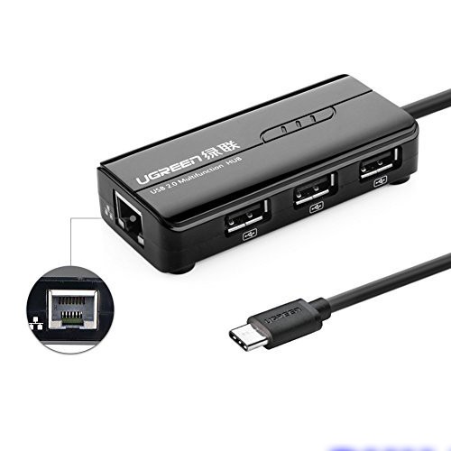 [FREESHIP 99K]_Cáp USB 3.1 Type C to Lan và 3 cổng USB 2.0 Ugreen 30289