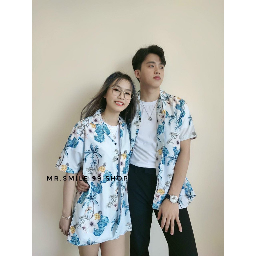 ÁO SƠ MI HỌA TIẾT ĐI BIỂN UNISEX MR SMILE 99 SHOP | BigBuy360 - bigbuy360.vn