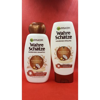 Bộ dầu gội xả Garnier Kokos milch & Macadamia