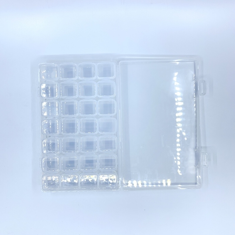 Hộp 28 khay đựng Charm Bông Đá _ Nhựa PVC dẻo không bể khi rớt _ hàng xuất