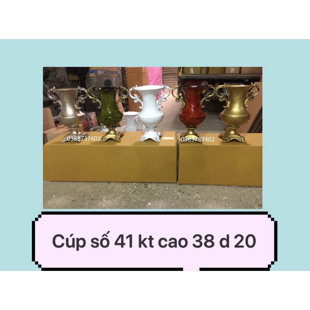 Lọ hoa composite dáng cup (số 41) trang trí nhà cửa (cắm hoa lụa, hoa sáp, hoa giả,…)