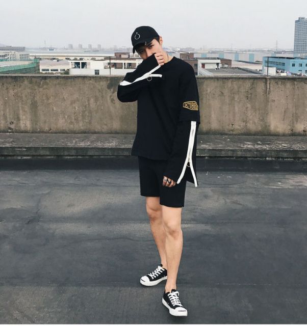 Áo tay dài Player phối zip | BigBuy360 - bigbuy360.vn