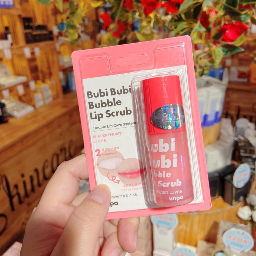 Tẩy tế bào chết môi Unpa Bubi Bubi Lip Hàn Quốc