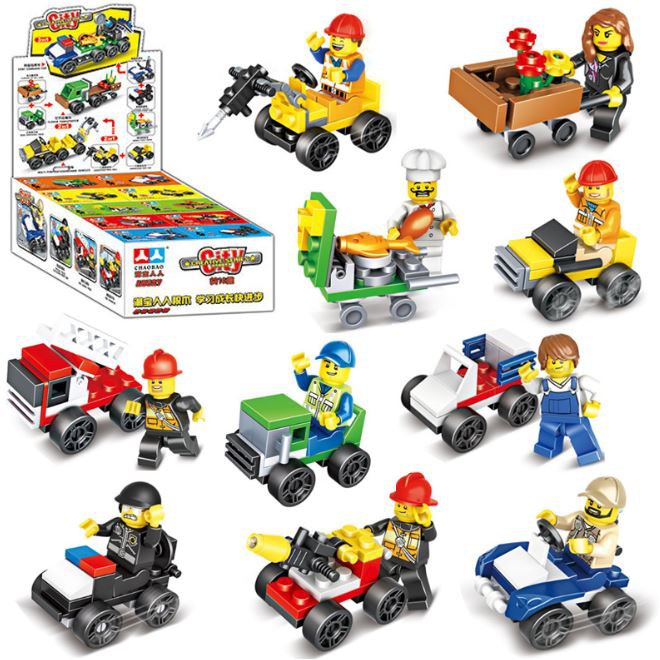 Xếp hình lego xe ô tô, máy bay, xe tăng, tàu không gian chiến đấu