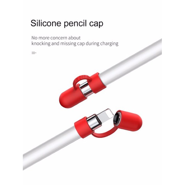 Đế giữ chống trầy, chống rớt Baseus Pencil Silicone Holder dùng cho bút cảm ứng Apple Pencil