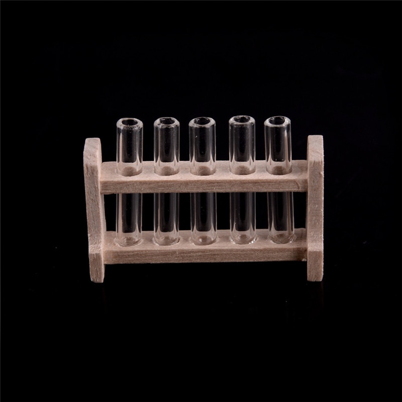 Mô Hình Ống Nghiệm Gỗ Mini Trang Trí Cho Phòng Thí Nghiệm