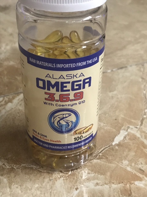 Dầu Cá Alaska Omega 3.6.9 Hộp 100 viên - Bổ Não, Tăng Cường Thị Lực, Giảm Nguy Cơ Mắc Bệnh Tim Mạch