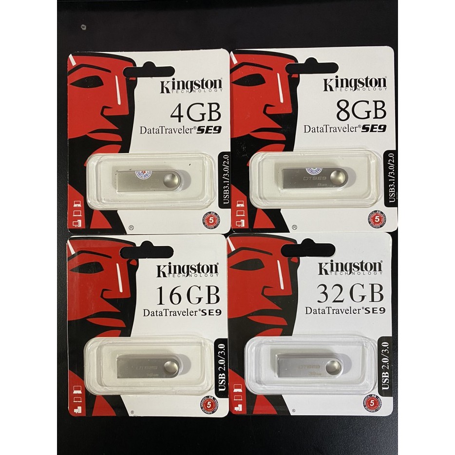 USB Kingston SE9 4GB 8GB 16GB 32GB 64GB Sắt Chống Nước